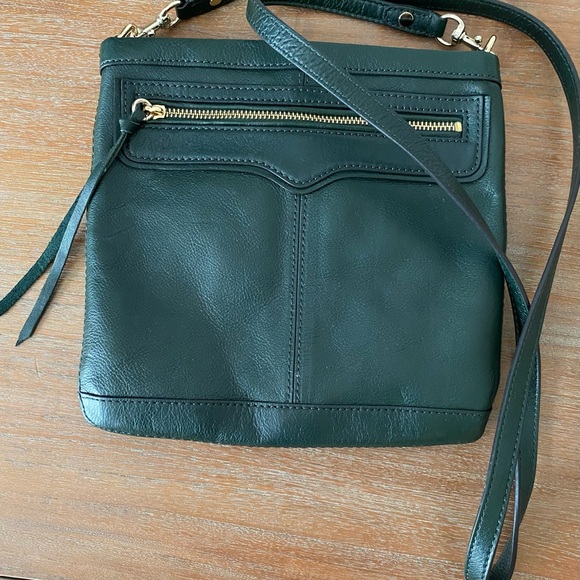 NWOT Rebecca Minkoff Green Leather Handbag - Picture 14 of 15